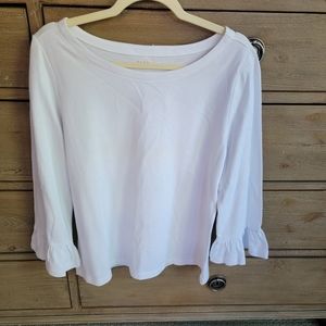 NWT Kate Spade Broome Street Flounce Knit Top, XL